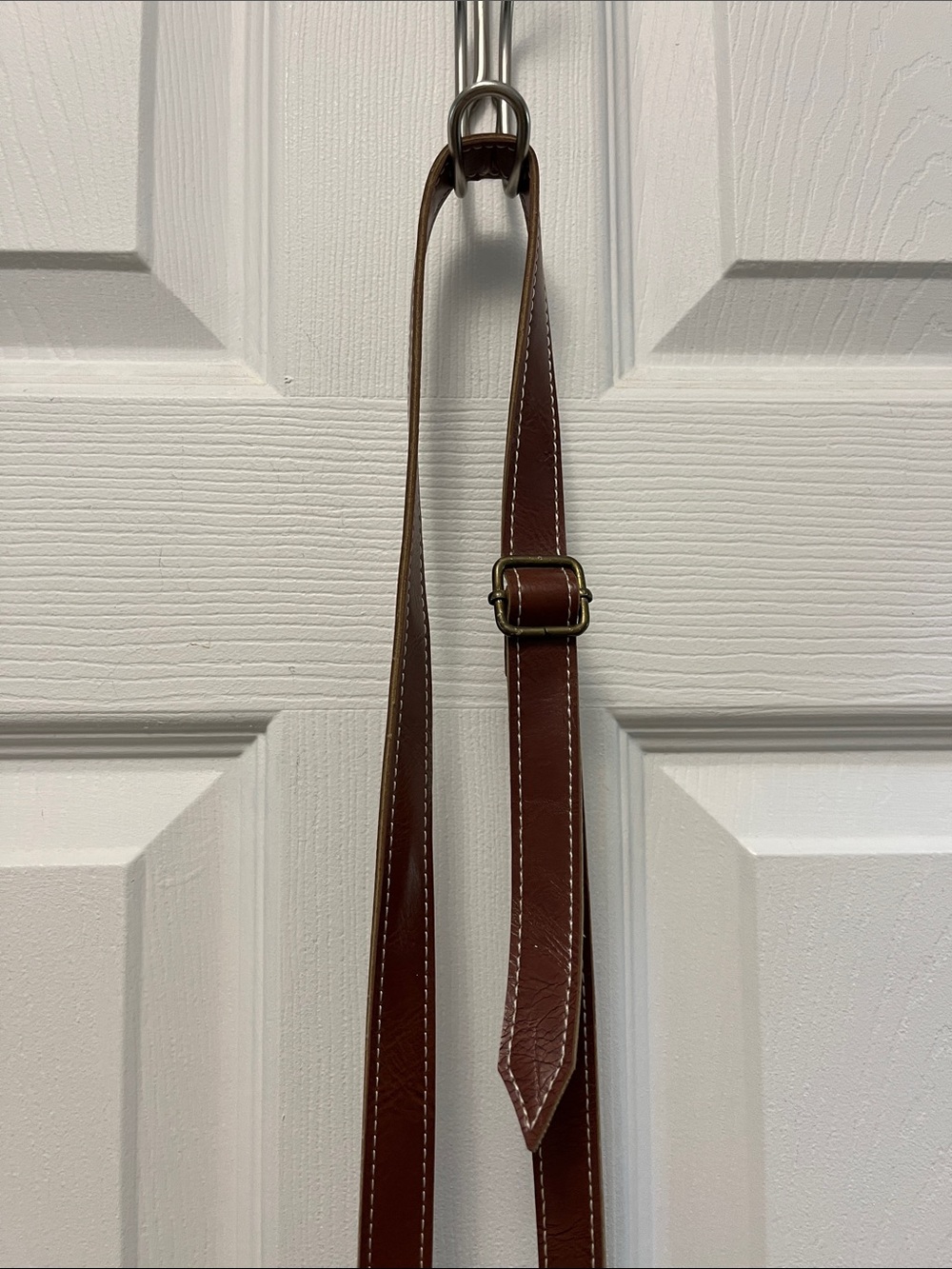 Brown Crossbody Phone Pouch with Ring Accent - Picture 9 of 12